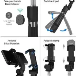 GameSir ™Best Selfie Stick Bluetooth Extendable Selfie Stick with Wireless Remote and Bluetooth Selfie Stick image 3