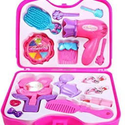 beauty set toy with briefcase and accessories, (multicolour)-image-66