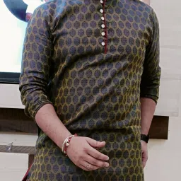 Men Self Design Jacquard Straight Kurta-image-73