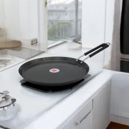 Superior Quality Hard Anodized Dosa Tawa, 750ml (Black) - Tawa 27.5 cm diameter-17