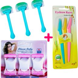Women Shaving full Body Stainless Steel Disposable Razor, Eyebrow Face Combo, Women-image-34