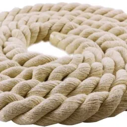 Tug of War Twisted Cotton Rope 16mm Thickness (10mtr x16mm) White-26