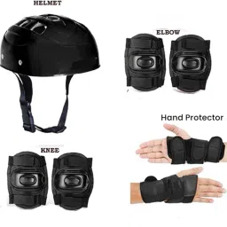 Protective Cycling Safety Kit for Kids Set of 7 pcs Skating Guard Cycling Kit Cycling Kit-image-4