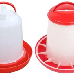quality feeder 1.5 kg drinker 1.5 ltr for any birds useful 2 pcs combo. Common Bird Feeder-image-36