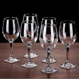 (Pack of 6) Wine Glass -(PACK OF 6) Ideal for White or Red Wine,Whisky Party Clear Glass Set Glass Set Wine Glass-image-33