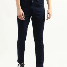 united colors of benetton Men Tapered Fit Mid Rise Dark Blue Jeans-picture-17