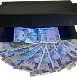 Unicus All Fake Currency (Note) Detector Machine With UV Lights Handheld Currency Detector-0