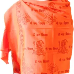90 Degree Poly Cotton Printed Men, Women Shawl-image-90