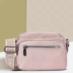 lino perros Pink Men & Women Sling Bag Women's Peach Crossbody Bag-picture-44