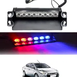 12V/8Led Red & Blue Dash Police Strobe Flash Warning Light For Car/SUV/Jeep-237 Car Fancy Lights-image-83