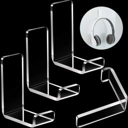 Parikshit Sublimation Headphone Hanger Headset Holders Headphone Wall Mount with Adhesive Tape 4 Pcs Headphone Stand-image-0