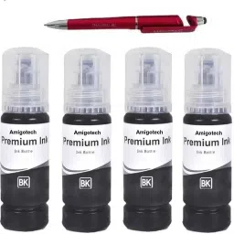 amigotech L6170 additional pen Black + Tri Color Combo Pack Ink Bottle-image-37