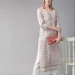 Women Embroidered Viscose Rayon Straight Kurta-image-32