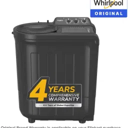 whirlpool 7 kg 5 Star with Ace Wash Station, 1400 RPM Speed and Rust Proof Semi Automatic Top Load Grey image 2