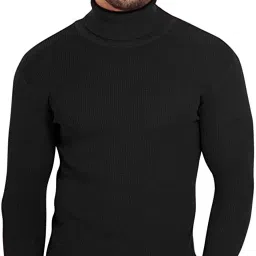 K2Creations Men's Thermal Fit Upper Top High Neck Sweaters Full Sleeves Winter Wear T-shirts Men Top Thermal-image-26