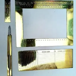 PATWARI Area Comb & Diagonal Scale KIT of 1/4000 Marking (4 Items Combo) Brass Analytical Scale-10
