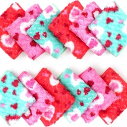 NIFTER 100% soft heart shape stylish print soft and thick, Love Face Hanky Multi Colour ["Multicolor"] Handkerchief-image-97