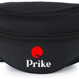 prike bold black waist bag Elegant Style Travel Pouch Passport Holder with Adjustable Strap-image-76