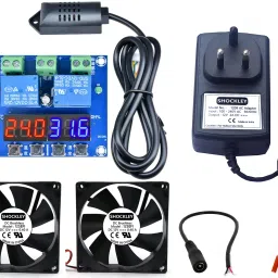 shockley XH-M452 Controller + ADAPTER + 2 FAN + DC Female Jack + Alligator clips Multipurpose Controller-10