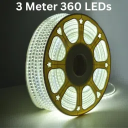 360 LEDs 3 m White Steady Strip Rice Lights-12