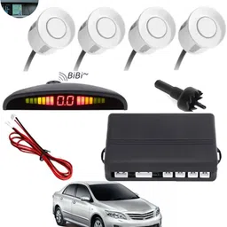 monolive Car Reverse Parking White Sensor With Led Display/Buzzer-9 White 4Parking Sensor Increased Safety For Passengers Universal For Car-09 Parking Sensor-picture-11