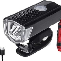 Bicycle USB Rechargeable Headlight Tail Light LED Spot Light-image-42