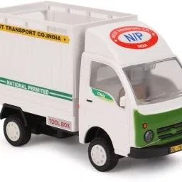 Pullback Tata Ace Freight Carrier - White-For Kids-image-53