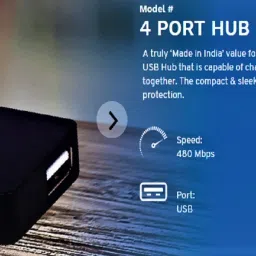 PRODOT Playy Plus 2.0 4-Port High Speed Playy Plus 2.0 High Speed USB Hub image 4