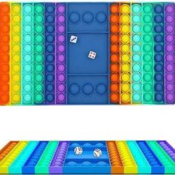 POPETS,POP IT, PUPETS, POP ITS ,Pop it Fidget Toy Ludo Game in Pop it Fidget Toy Stress Relief Toy for Kids Parents 2 Player, 3 Player and 4 Player Ludo Game Big Size (2 Player) Board Game Accessories Board Game Board Game Accessories-18