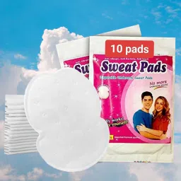 A 10 Pcs Underarms Disposable Highly Absorbent Sweat Pads Cotton Anti Allergic Sweat Pads-18
