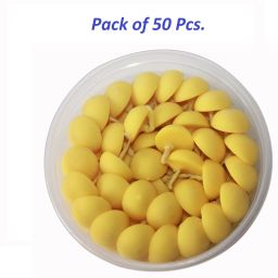 Ghee Diya Batti, Jyot Batti for Pooja Aarti , Handmade Ghee Diya Batti- 50 Pcs. Cotton Wick-image-90