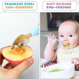 mukume 2 in 1 Double Head Puree Spoon Multi-use BPA Free- Plastic image 4