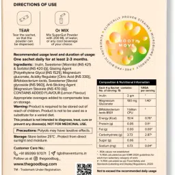 the good bug Smooth Move Probiotic For Constipation Relief Lemon Flavoured Powder image 2