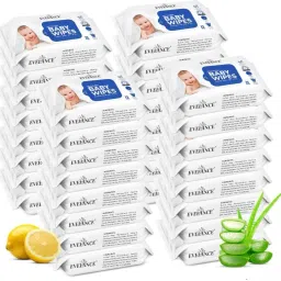 Caring Baby Wet Wipes with lid & Aloe Vera Extract | 72 Pieces | Pack Of 32-11