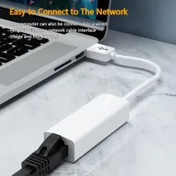 WEFLY USB to RJ45 Ethernet LAN Adapter 100Mbps LAN Adapter Wired USB Lan Adapter compatible with Windows image 2