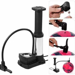 Foot Activated Floor Pump with Gauge Cycle Air Pump Mini Portable(80PSI) Ball, Car, Bicycle, Motorcycle, Football Pump, Volleyball Pump, Handball Pump, Basketball Pump, Balloon Pump-15