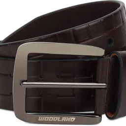 woodland Men Casual Brown Genuine Leather Belt-picture-21