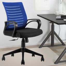Boom Back Fabric Office Adjustable Arm Chair-image-31