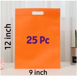 9x12 Size D Cut Cloth Carry Bag Shopping Bag Grocery Bag Pack of 25 Pc-image-17