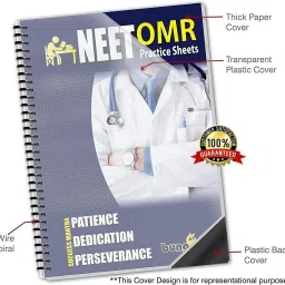 bungbee Sheets for Practice 2024, 200 MCQ-Set of 1 Spiral Bound Regular Notebook NEET OMR 55 Pages image 2