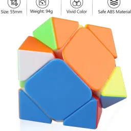 kiditos MoYu Skewb Speed Cube Stickerless Meilong Cubing Classroom Magic Puzzle image 3