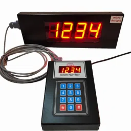 4-digit Token Display System with display unit; Ding Dong sound; 5 m cable Indoor PA System-2