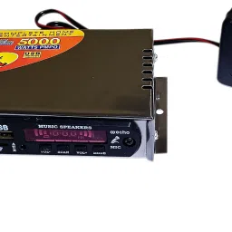 Stereo Amplifier With Built In Display Bluetooth, FM,USB,SD-Card Slot,Aux 20 W AV Power Receiver-24