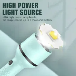 dazzel flex Rechargeable Emergency Torch Light With 4 Multiple Mode Light Type C Fast Charge 4 hrs Torch Emergency Light image 3