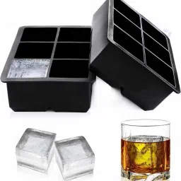 6 Cavity Silicone Mold For a Big Size Square Black Silicone Ice Cube Tray-23