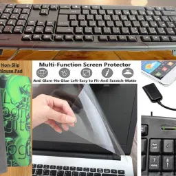 ANJO Keyboard-LEDMouse-Pad-3Hub-Cleaner-OTGM&C-Ext-LED-Skin-14.6iScrn&KeyGuard&Sleeve Combo Set Designed for Gaming image 2