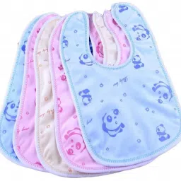 Premium Quality Double Layered Quick Dry Baby Bibs Apron Waterproof Super Soft Cotton Daily Use Feeding Bibs Stylish Trendy Fashionable Durable Baby Gift Set Combo For Toddlers/New Borns(0-12 Months;Pack of 5)-image-45