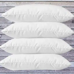 Pack Of 4 pillows Polyester Fibre Solid Sleeping Pillow Pack of 4-image-1