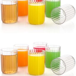 (Pack of 12) Latest Diamond Design Stylish Transparent Glass/Beer Glass/Wine/Milk/Coffee Glass Set Water/Juice Glass-image-23