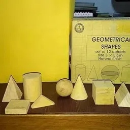 Geometrical Model Figure Natural Finish [Set of 12 Different Shapes]-picture-13